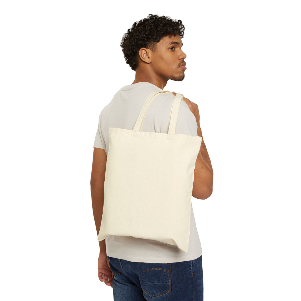 Minimal Starburst Canvas Tote Bag — Neutral Cotton Grocery & Everyday Tote